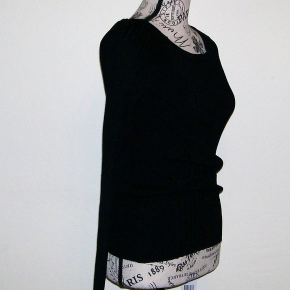 NWT Black Sweater Top - Picture 3 of 5
